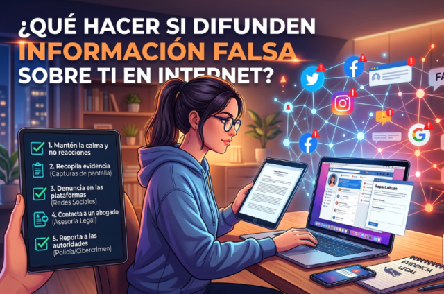 Qué hacer si difunden información falsa sobre ti en internet