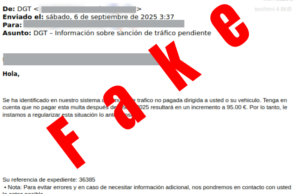 La DGT no envía Multas por Mail BULO